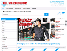 Tablet Screenshot of perlengkapansecurity.com